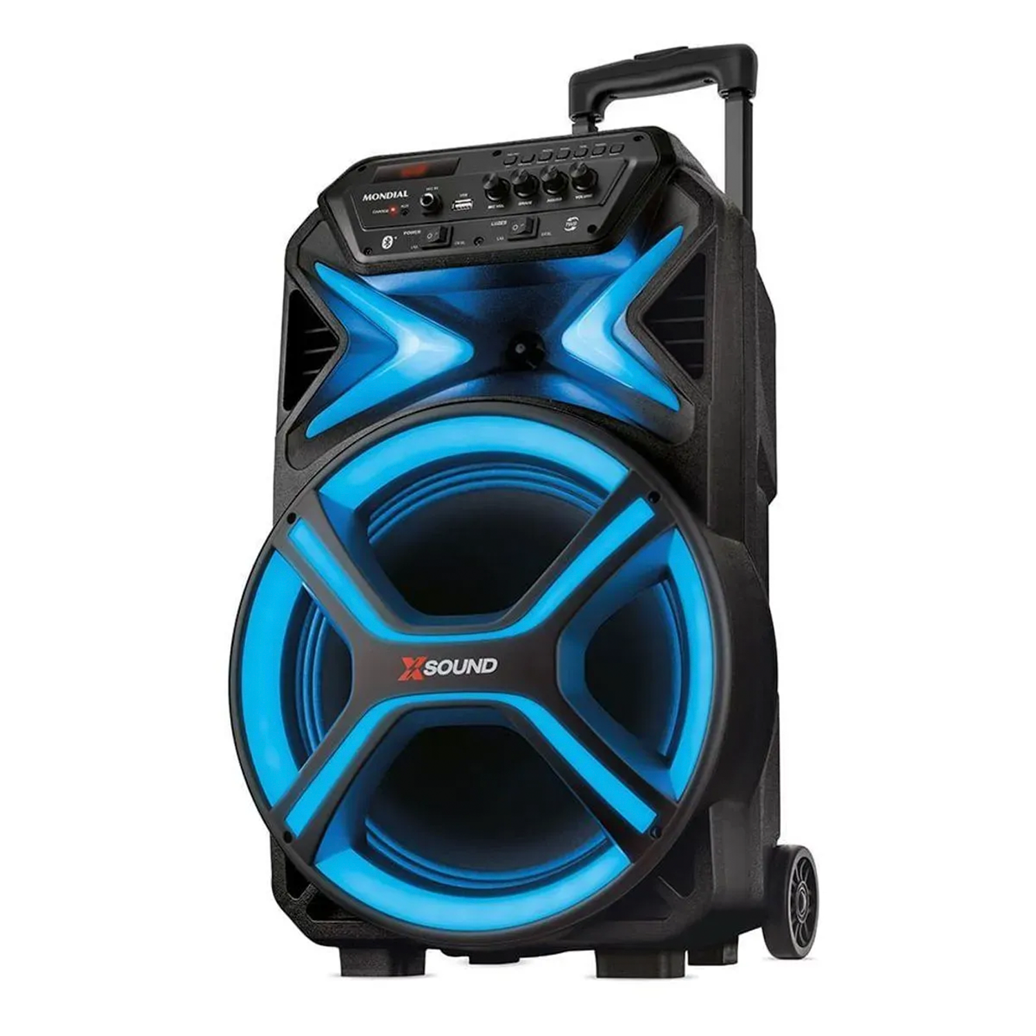 Caixa de Som Amplificadora Mondial CM-550-L com Led 550W Caixa de Som Amplificadora Mondial CM-550-L com Led 550W